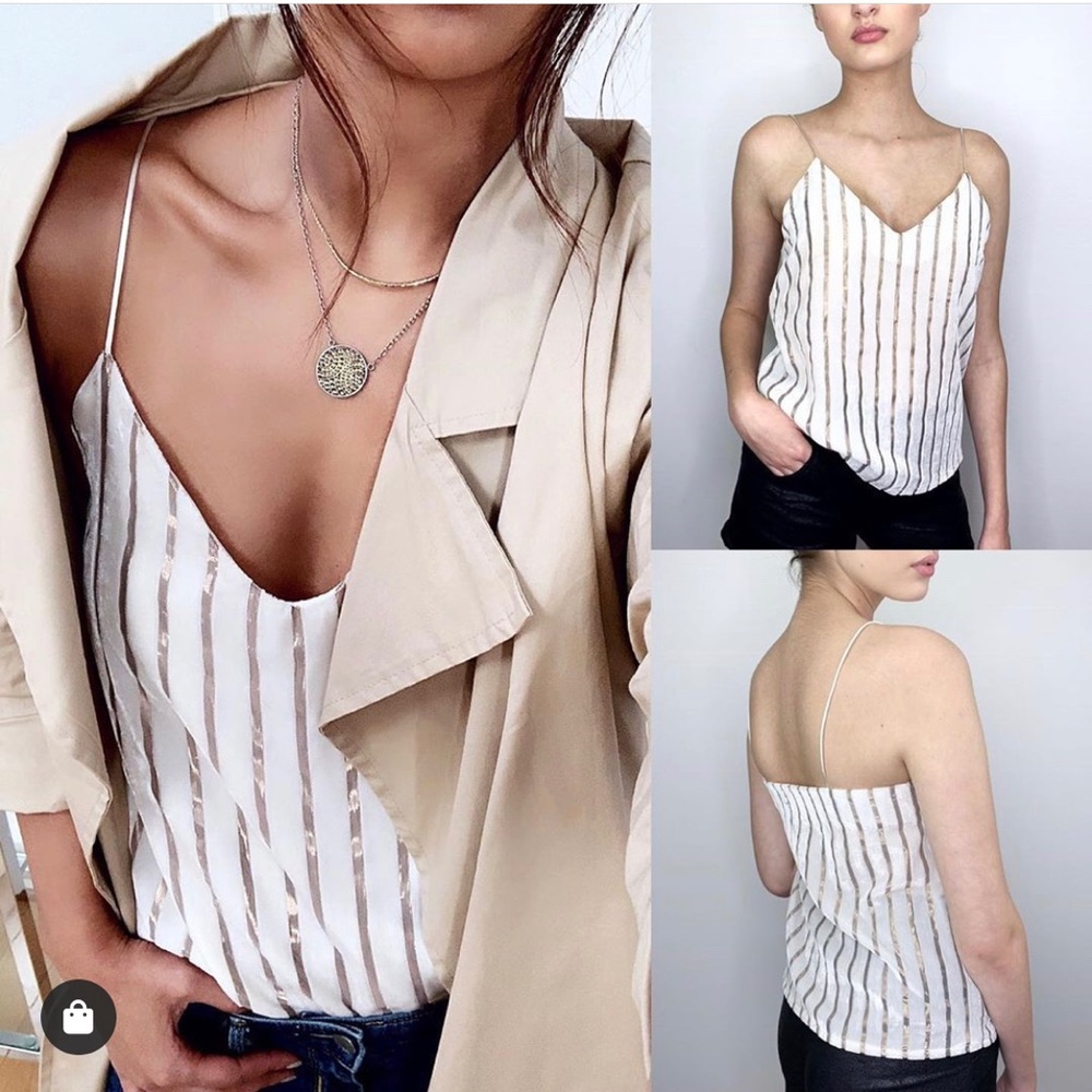 Stephanie Gold Stripe Cami